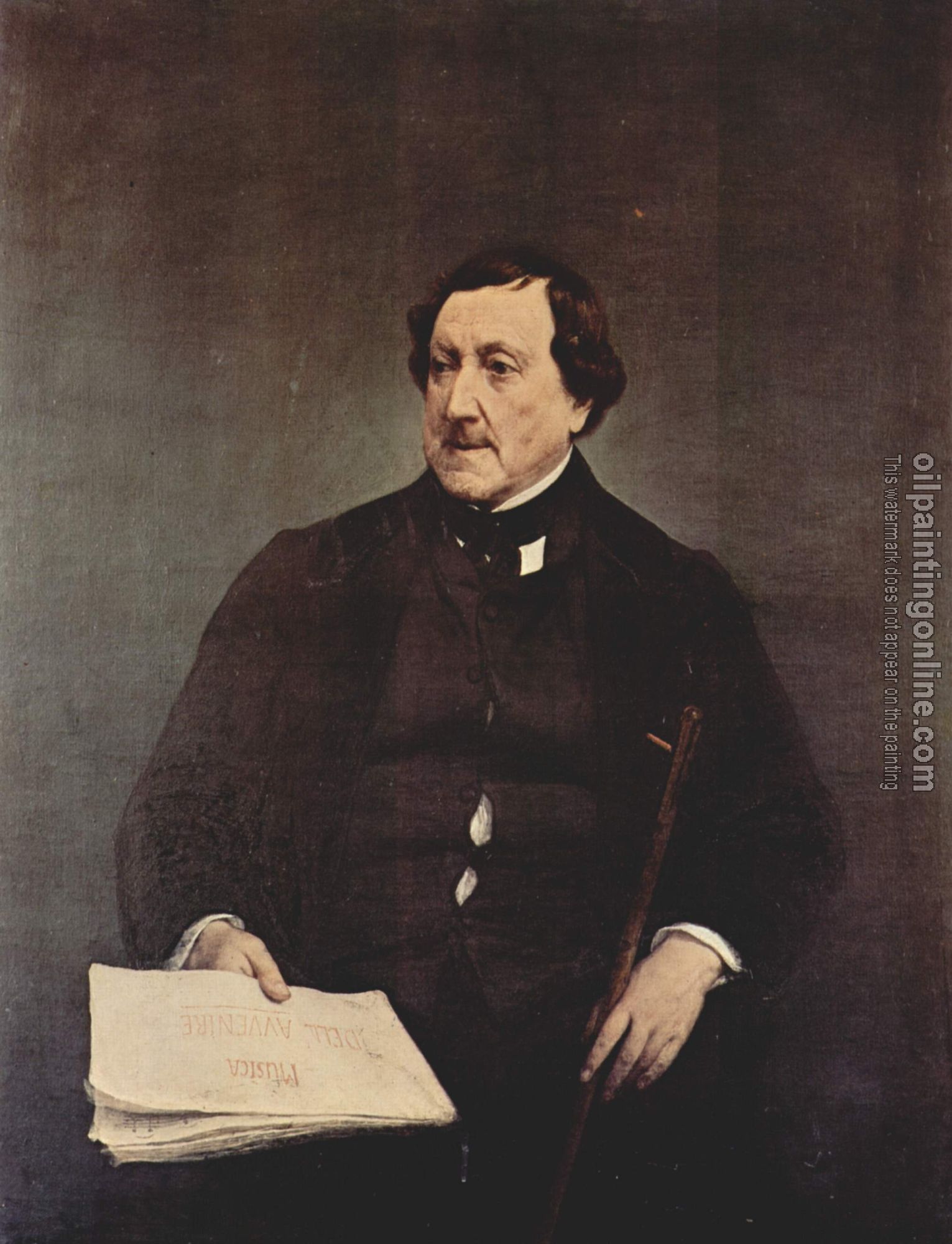 Francesco Hayez - Portrait of Gioacchino Rossini